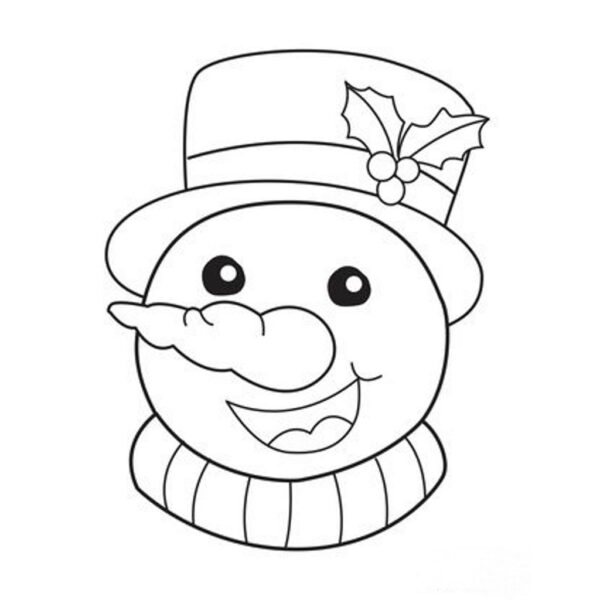 PYO Snowman - 8.5cm Square
