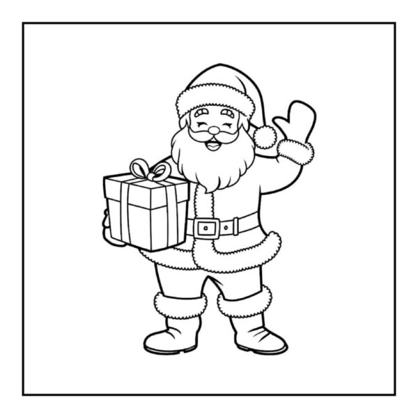 PYO Father Christmas 04 - 8.5cm Square